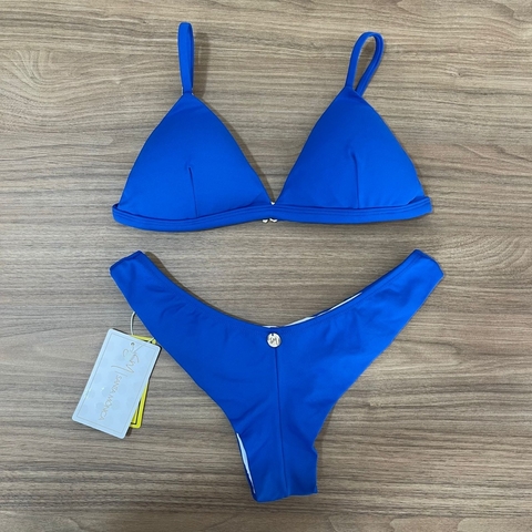 BIQUÍNI MOANA TOP FIXO AZUL BRASIL