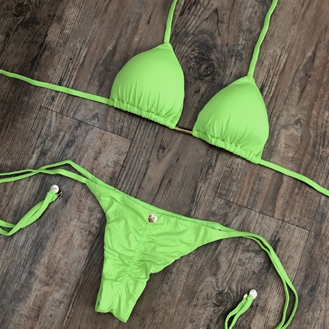 BIQUÍNI LACINHO VERDE FROG