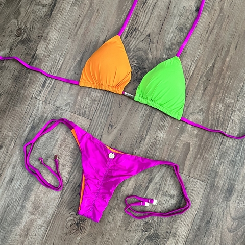 BIQUÍNI LACINHO TRI COR