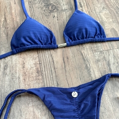 BIQUÍNI LACINHO AZUL MARINHO CANELADO - comprar online
