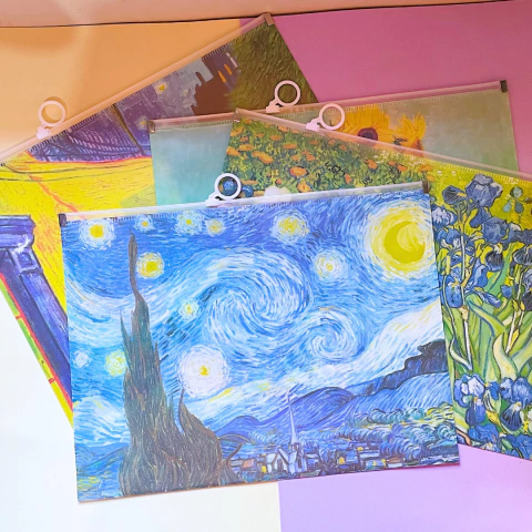 Pasta A4 Van Gogh com Zíper - comprar online