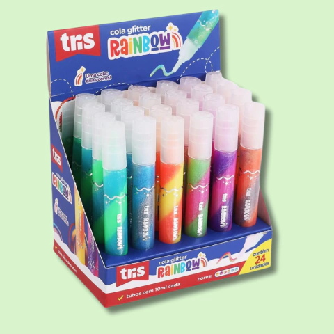 Cola Glitter Rainbow 10ml – Tris - comprar online