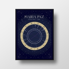 Cuadro Carta Natal/Astral personalizada - comprar online