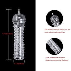 Capa peniana flexível fina excitante 11x3 c/4 ondas g3803