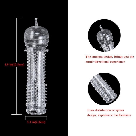 Capa peniana flexível fina excitante 11x3 c/4 ondas g3803