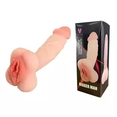 Masturbador vagina e pênis 16x3,5 g003901 - Sex Shop RG | Artigos Sensuais | Centro de Rio Grande/RS