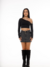 Cropped Meio Ombro Preto - comprar online