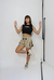 Short Bege Detalhes Pretos - comprar online