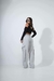 Cropped sobreposição com Luvas preto - loja online