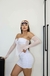 Cropped Tule Lily Com Luvas Branco - GLAM PARADISE