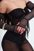 Cropped Tule Lily com Luvas Preto - loja online
