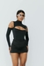 Body Recorte com Luvas Preto