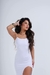 Imagem do Vestido Fenda Costas Reta Branco
