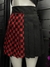 Saia preto e vermelho - loja online
