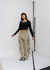 Calça Cargo Jogger Com Regulagem 4 Bolsos Bege - comprar online