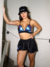 Short Detalhes azul com Corrente - comprar online