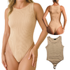 Body Canelado Bege - comprar online