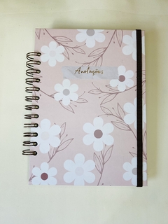 Caderno Flores - Rosê