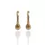 Brinco Argolinha Cravejada Pingente Banhado no Ouro18K - comprar online
