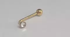 Piercing Íntimo Cristina Luna1 Titânio Gold 24K 14mm - comprar online