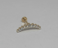 Cluster Titânio Gold 24K Arqueado Nine