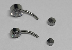 Banana Bell Titânio Zircônia Flat - Luna Piercings