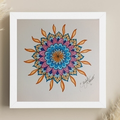 Quadro Mandala Liberdade - Arte original