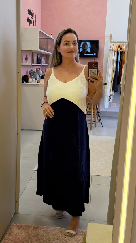 Vestido Ursula Midi de Alca Bicolor