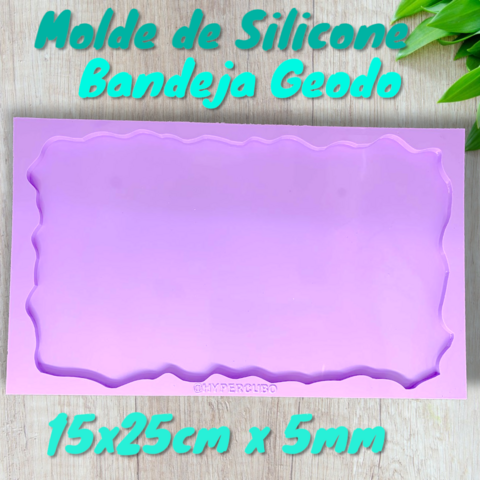 Molde de silicone bandeja geodo G 15x25cm