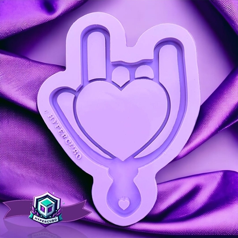 Molde espelho libras I Love You