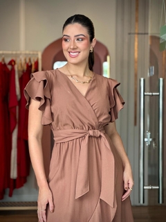 VESTIDO TRANSPASSADO FIXO - loja online