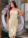 VESTIDO STRASS MAUVE
