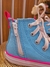 Tênis All star azul Zip Ref : 90002 - Luiza Princess kids Teen