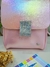 Bolsa Tiracolo Infantil Pampili Strass Rosê Holográfica - loja online