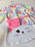 Vestido Infantil Manga Longa Estampa Gatinha c/ Pochete - Kukie (Ref. 72203) - Luiza Princess kids Teen