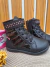 Bota Coturno Infantil Feminina Pampili Rubi Matelassê Comfy Preto