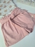 Conjunto de Bata em Malha Elastic e Shorts em Cotton Jeans 72215 Kukiê - Luiza Princess kids Teen