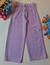 Calça Jeans Wide Leg Cargo Feminino Infantil - Trajadinhos