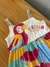 VESTIDO COM ALÇA CORES EM TRICÔ ARARA ALECRIM MENINA KUKIE REF : 68665 - comprar online