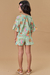 Conjunto Infantil Menina de Blusa e Shorts em Light Peach Textura kukie 81960 - comprar online