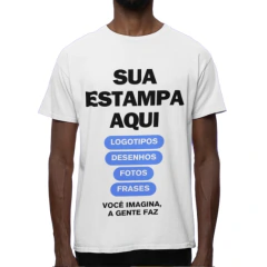 Camiseta Personalizada Estampa Frente E Costas na internet