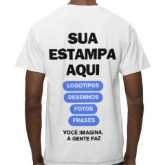 Camiseta Personalizada Estampa Frente E Costas - comprar online