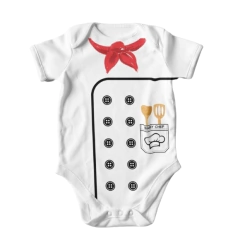 Body Bebê Chefinho Temático Mesversário