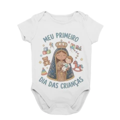 Body Bebê Nossa Senhora Aparecida | Meu Primeiro Dia das Crianças
