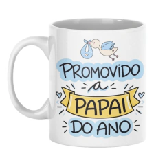 Kit Anúncio de Gravidez Promovido a Papai – Camiseta e Caneca Personalizadas | Dona Kraft na internet