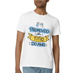Camiseta Anúncio de Gravidez Promovido a Titio | Presente para Tio