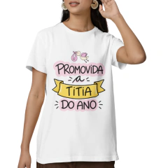 Camiseta Anúncio de Gravidez Promovida a Titia | Presente para Tia
