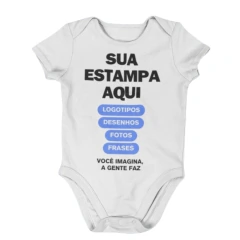 Body Bebê Personalizado Frente | Estampa Exclusiva