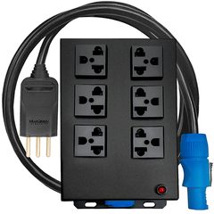 Régua 6 Tomadas Powercon Universal