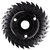 Disco Abrasivo Plano Dentado Para Madeira Furo 22mm - AngryBee